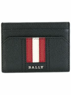 Bally porte-cartes à détail rayé