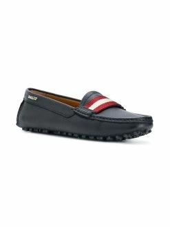 Bally stripe detail loafers