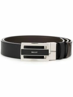 Bally engraved logo belt
