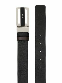 Bally engraved logo belt