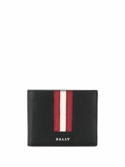 Bally portefeuille pliant à détails rayés