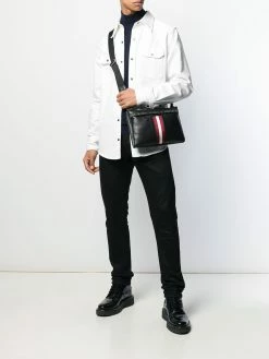 Bally sacoche à détails rayés