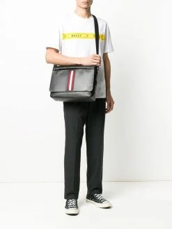 Bally sac porté épaule oversize à bande rayée