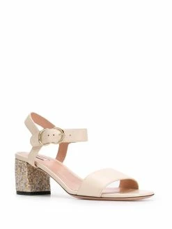 Bally sandales à talon contrastant