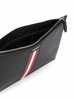 Bally pochette à détail rayé
