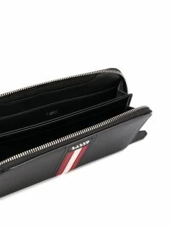 Bally portefeuille zippé à logo