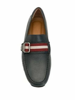 Bally mocassins en cuir texturé