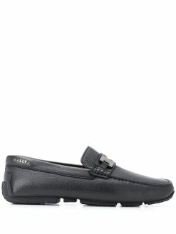 Bally mocassins Ă plaque logo