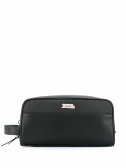 France Bally Soldes Boutique 4 Bally trousse de toilette à plaque logo