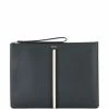 Bally pochette à détail rayé