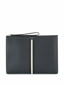Bally pochette à détail rayé