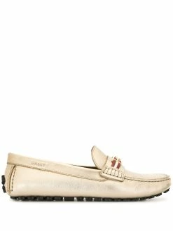 Bally mocassins à effet métallisé