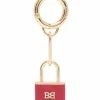 Bally porte-clés B à détail de cadenas