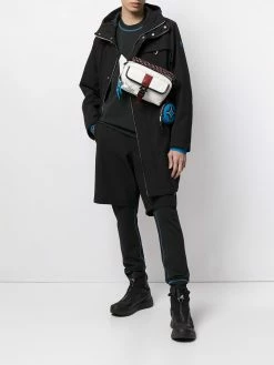 Bally imperméable bicolore à capuche