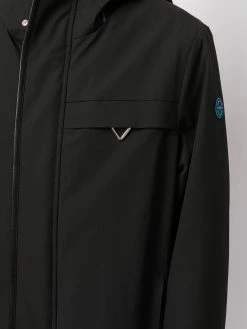 Bally imperméable bicolore à capuche