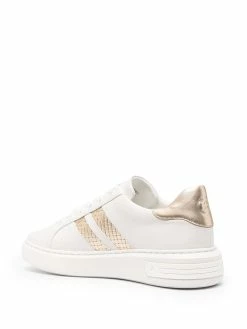 Bally baskets à bandes texturées