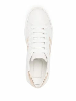 Bally baskets à bandes texturées