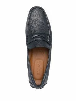 Bally mocassins en cuir grainé