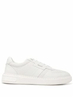 Bally baskets en cuir à design tressé