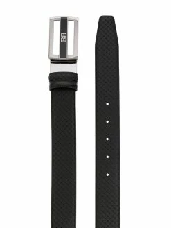 Bally ceinture en cuir à plaque logo