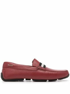 Bally mocassins en cuir à bout carré