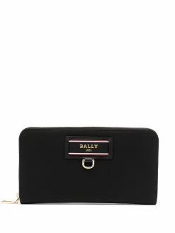Bally portefeuille en cuir à plaque logo