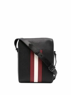 Bally sac à bandoulière rayé en cuir