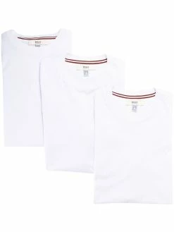 Bally lot de trois t-shirts à logo brodé