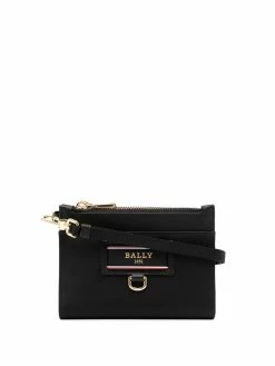 Bally portefeuille en cuir à patch logo