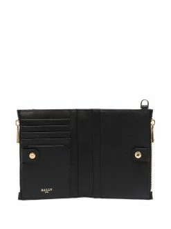 Bally portefeuille en cuir à patch logo