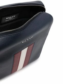 Prix Avantageux Bally Sacoche en cuir grainé à détails rayés sacoches homme 11 Bally sacoche en cuir grainé à détails rayés