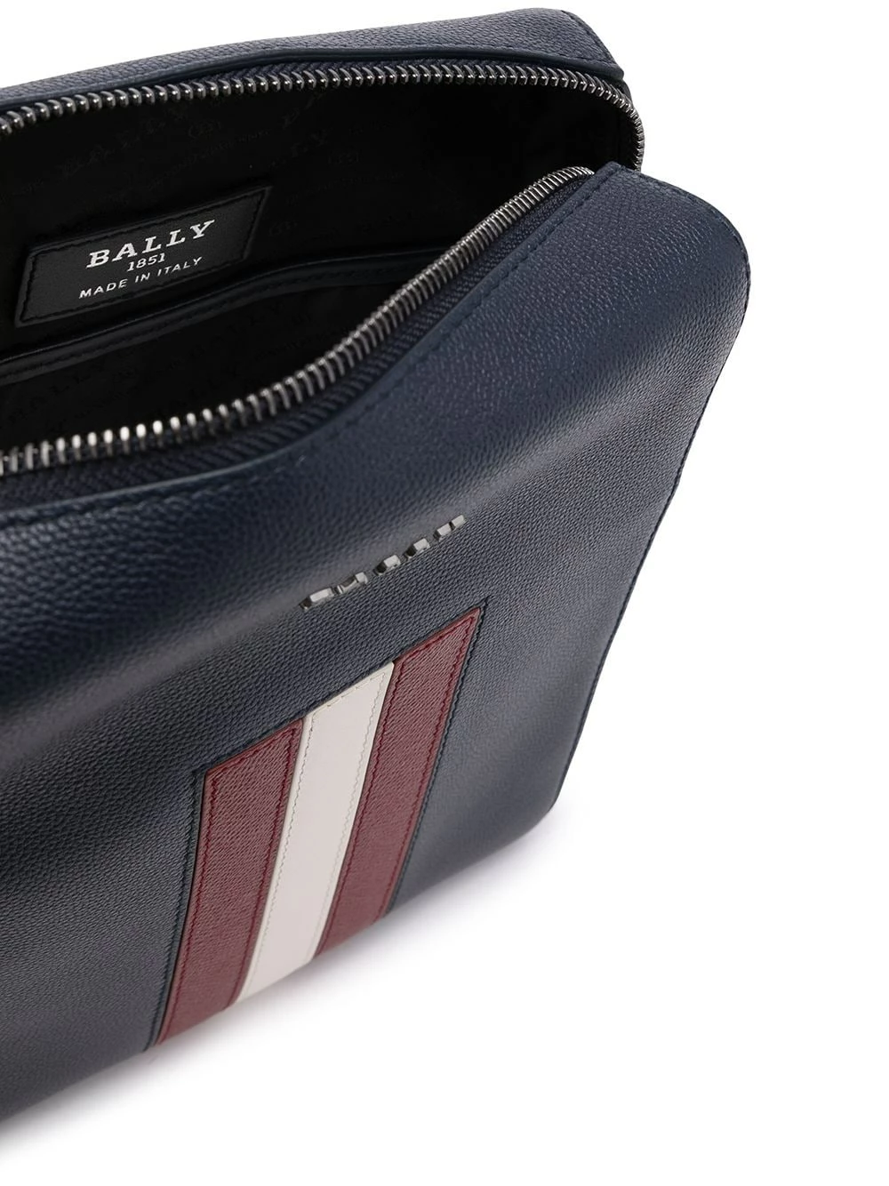 Prix Avantageux Bally Sacoche en cuir grainé à détails rayés sacoches homme 7 Bally sacoche en cuir grainé à détails rayés