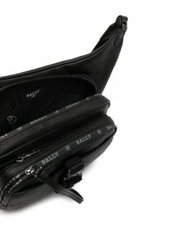 Bally sac porté épaule en cuir à logo imprimé