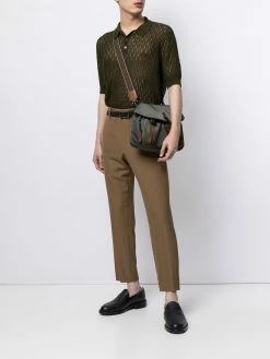 Bally polo en lin à losanges