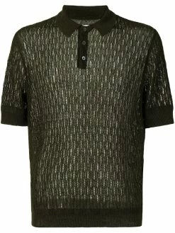 Bally polo en lin à losanges