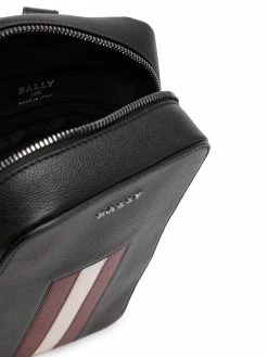 Bally sacoche en cuir à bande rayée