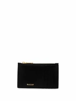 Bally portefeuille en cuir à fermeture zippée