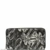 Bally portefeuille zippé à fleurs