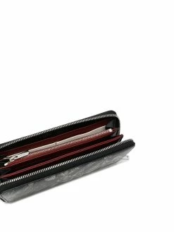 Bally portefeuille zippé à fleurs