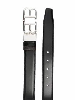 Bally ceinture en cuir à plaque logo