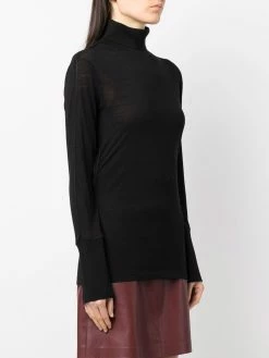 Bally pull à col roulé en laine mélangée