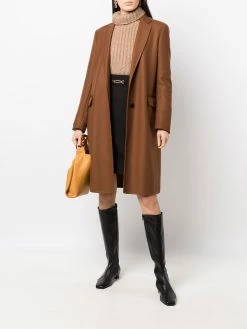 Bally pull nervuré à col montant