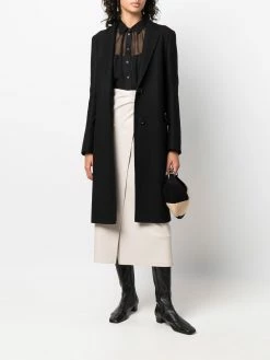 Bally manteau cintré à simple boutonnage