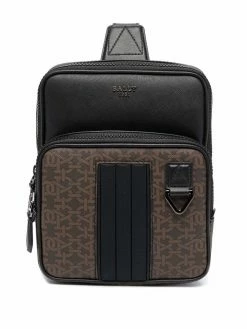 Bally sac à dos à imprimé monogrammé