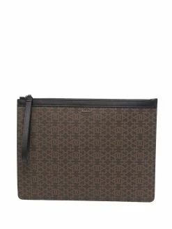 Bally pochette à imprimé monogrammé