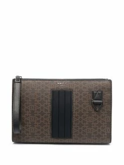 Bally pochette à imprimé monogrammé