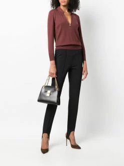 Bally pull en maille fine à col fendu