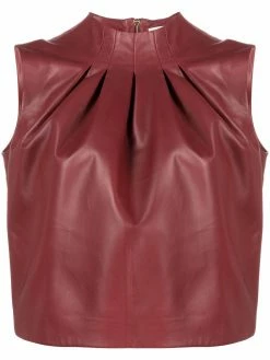 Bally haut en cuir à plis