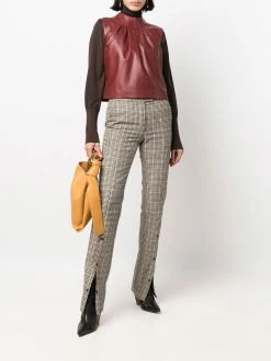 Bally haut en cuir à plis