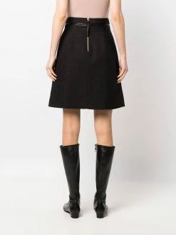 Bally jupe ceinturée à motif monogrammé